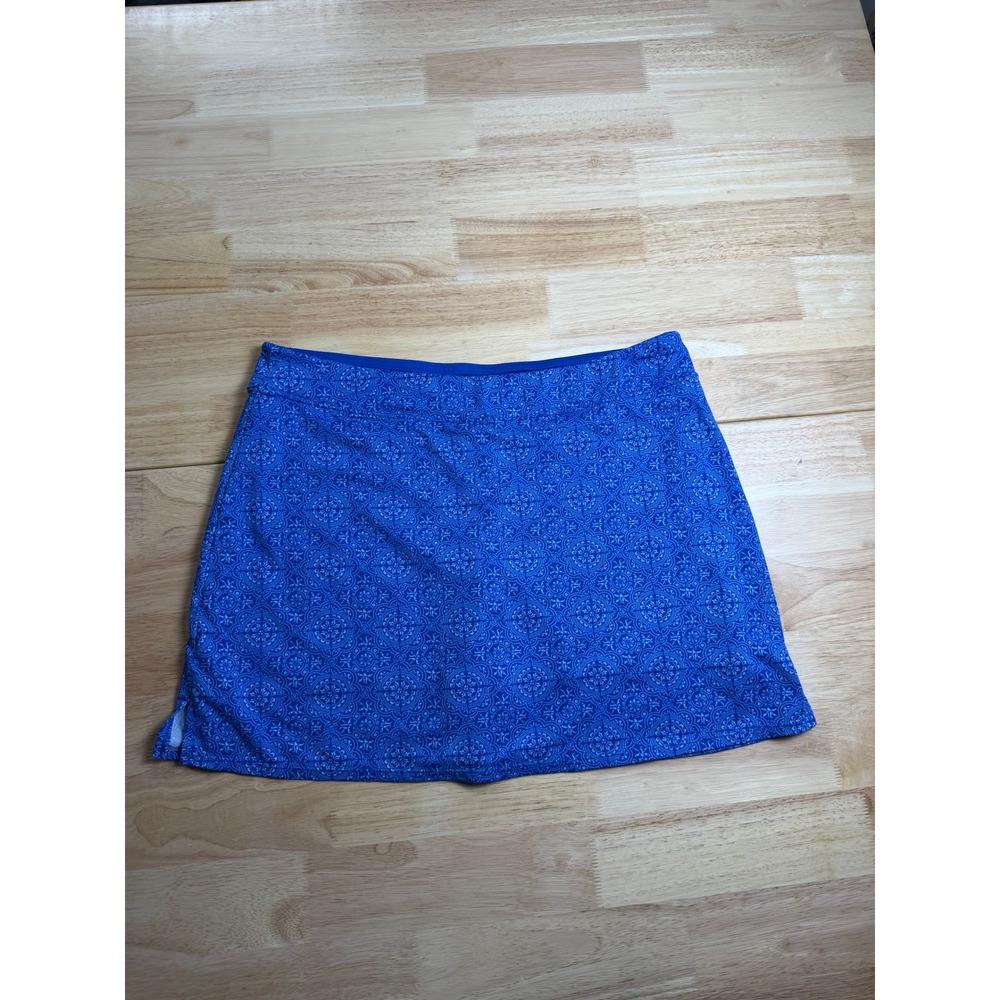 Tranquility by Colorado Clothing Blue Medallion Athletic Skort XL Womens Tennis
